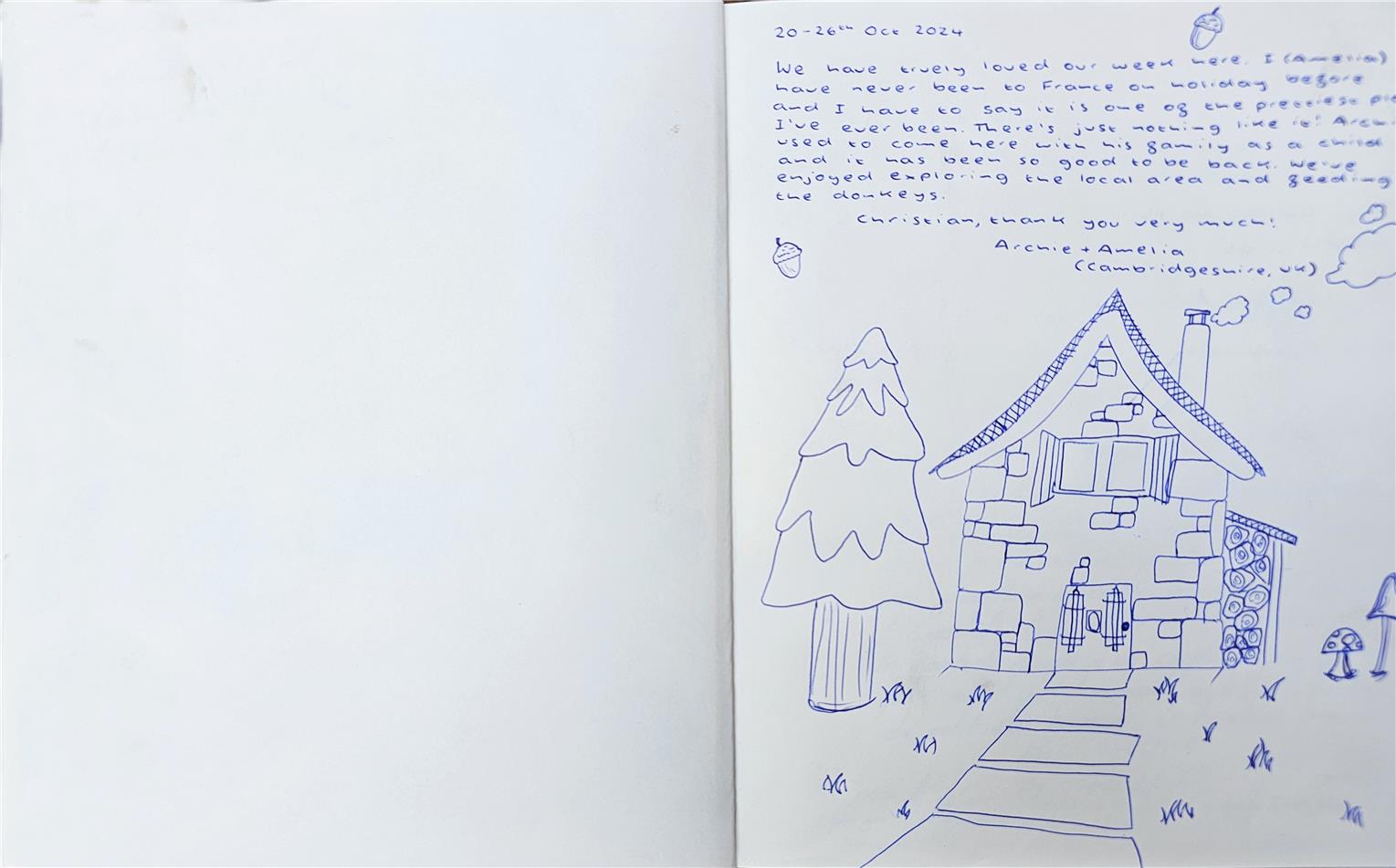 Guestbook image gite ariege